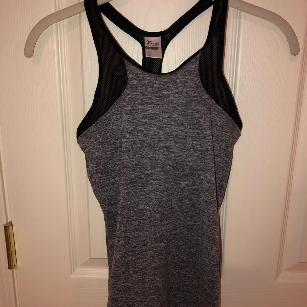 Racer back high neck workout tank